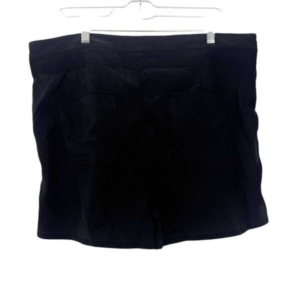 HUDSON Los Angeles PaperBag Shorts Casual Fit Linen In Black Size 29 NWOT - Picture 8 of 12